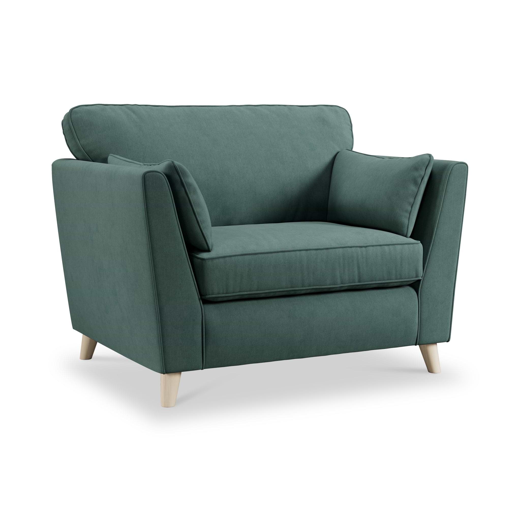 Osten Snuggler Armchair Ocean Oak Feet from Roseland Furniture