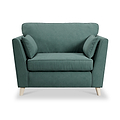 Osten Snuggler Armchair Ocean Oak Feet from Roseland Furniture