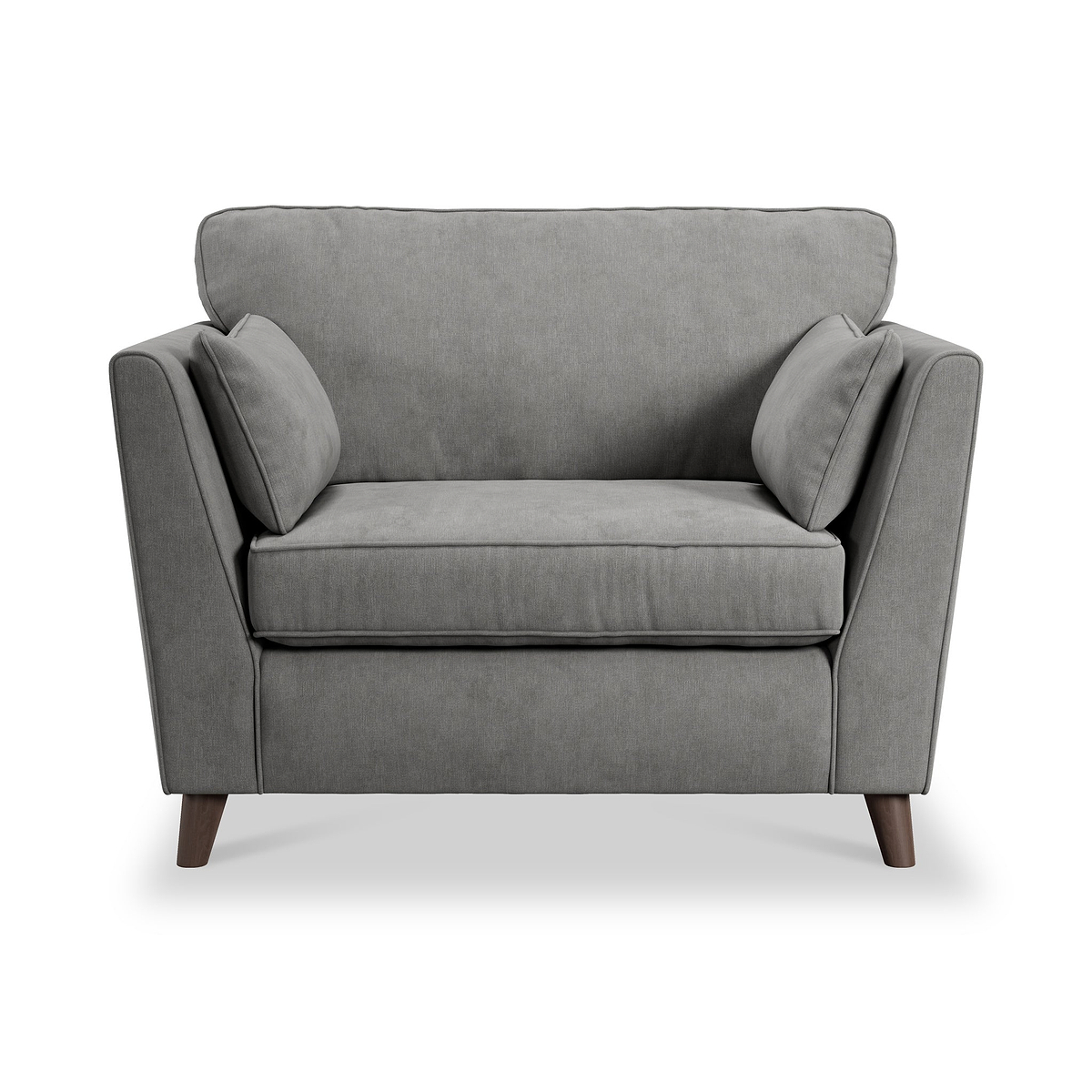 Osten Snuggler Armchair Pewter Beech Feet from Roseland Furniture