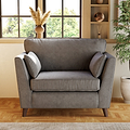 Osten Snuggler Armchair Pewter Beech Feet from Roseland Furniture