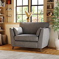 Osten Snuggler Armchair Pewter Beech Feet from Roseland Furniture