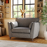 Osten Snuggler Armchair Pewter Beech Feet from Roseland Furniture