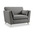 Osten Snuggler Armchair Pewter Oak Feet from Roseland Furniture