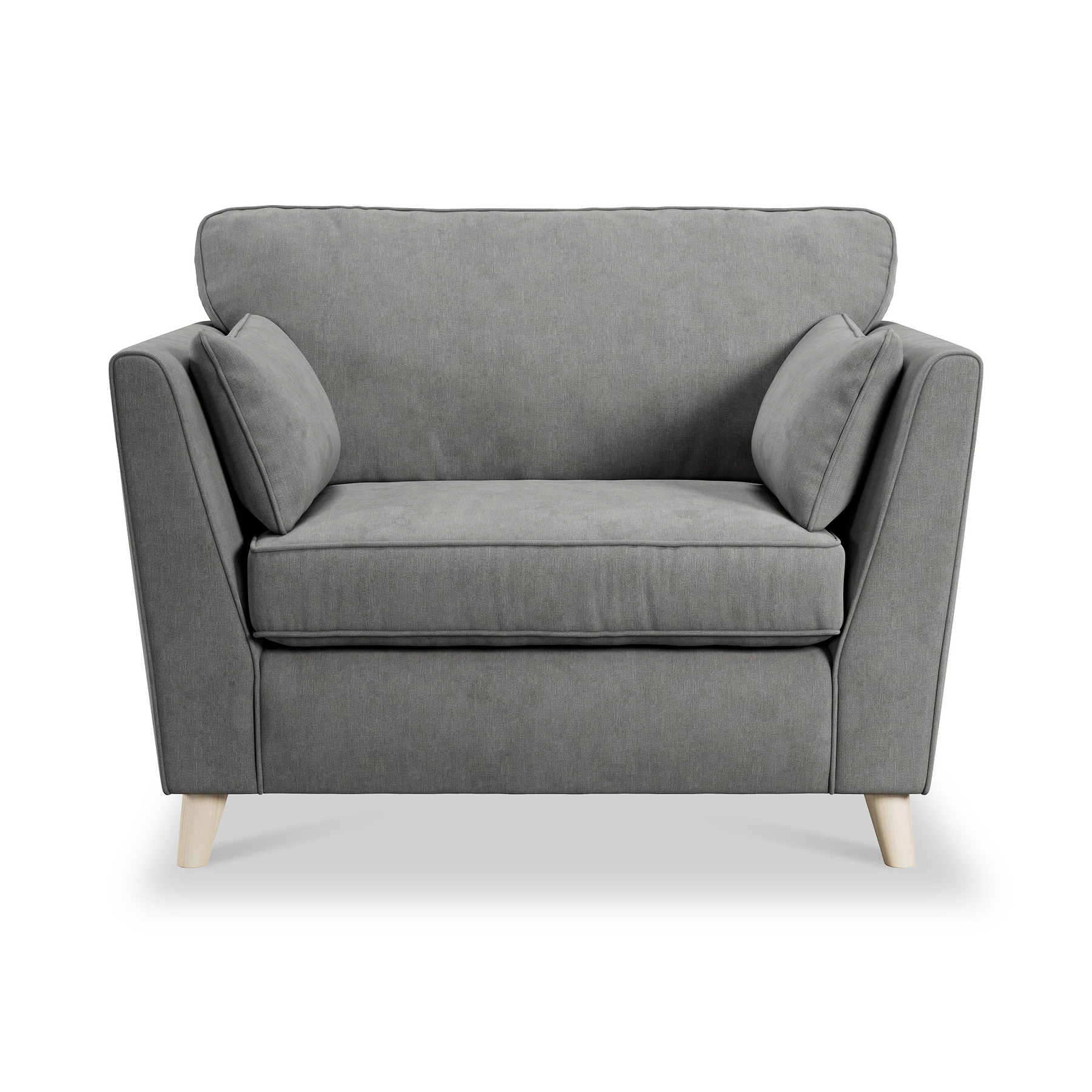 Osten Snuggler Armchair Pewter Oak Feet from Roseland Furniture