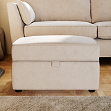Osten Storage Footstool Stone from Roseland Furniture