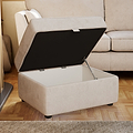 Osten Storage Footstool Stone from Roseland Furniture