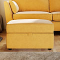 Osten Storage Footstool Lemon from Roseland Furniture
