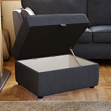 Osten Storage Footstool Marine from Roseland Furniture