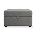 Osten Storage Footstool Pewter from Roseland Furniture
