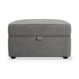 Osten Storage Footstool Pewter from Roseland Furniture