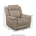 Alden Leather Electric Recliner Armchair dimensions