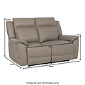 Alden Electric Leather Recliner 2 Seater Sofa dimensions