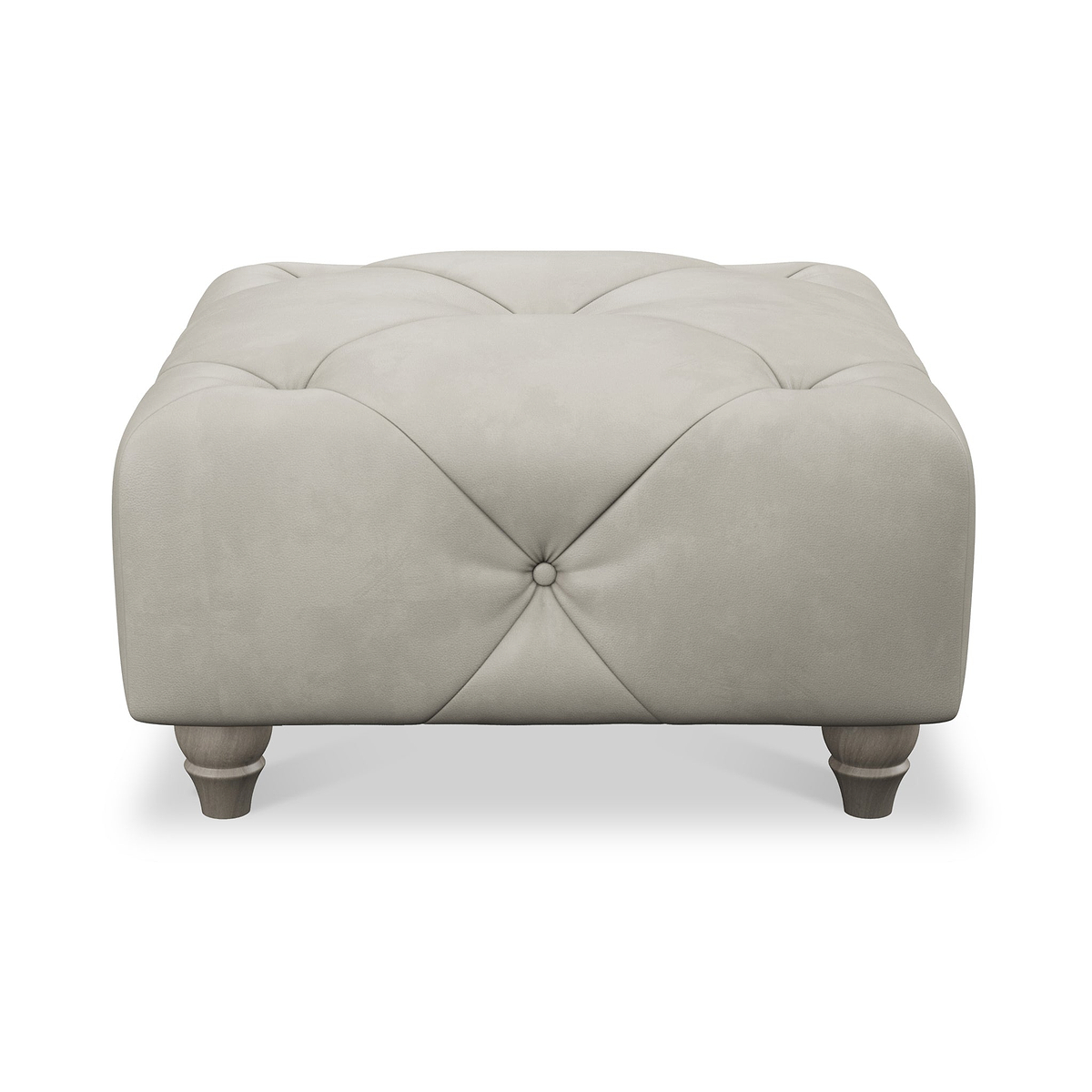 Everett Leather Footstool Cloud Washed Feet from Roseland Furniture