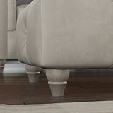 Everett Leather Footstool Cloud Washed Feet from Roseland Furniture