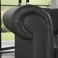 Everett Leather Sofa Raven Arms from Roseland Furniture