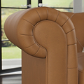 Everett Leather Sofa Saddle Arms from Roseland Furniture