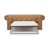 Everett Leather 3 Seater Sofa Bed Saddle from Roseland Furniture