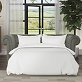 Everett Leather 3 Seater Sofa Bed Stone Grey from Roseland Furniture