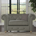 Everett Leather Snuggler Chair