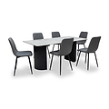 Eliyah 180cm Dining Table Grey from Roseland Furniture