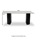 Eliyah 180cm Dining Table Grey from Roseland Furniture