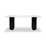 Eliyah 180cm Dining Table White from Roseland Furniture