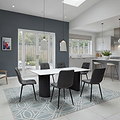 Eliyah 180cm Dining Table White from Roseland Furniture