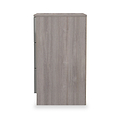 Henshaw Grey & Grey Oak 3 Drawer Bedside Table from Roseland Furniture