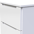 Henshaw 3 Drawer Bedside Table White from Roseland Furniture