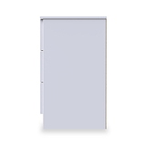 Henshaw 3 Drawer Bedside Table White from Roseland Furniture