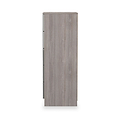 Henshaw Grey Oak 5 Drawer Tall Boy Chest from Roseland Furniture
