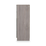 Henshaw Grey Oak 5 Drawer Tall Boy Chest from Roseland Furniture