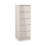 Henshaw Cashmere 5 Drawer Tall Boy Chest from Roseland Furniture