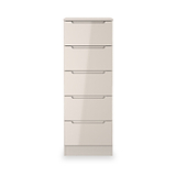 Henshaw Cashmere 5 Drawer Tall Boy Chest from Roseland Furniture
