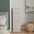 Henshaw Cashmere 5 Drawer Tall Boy Chest from Roseland Furniture
