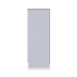Henshaw 5 Drawer Tall Boy Bedside Table White from Roseland Furniture