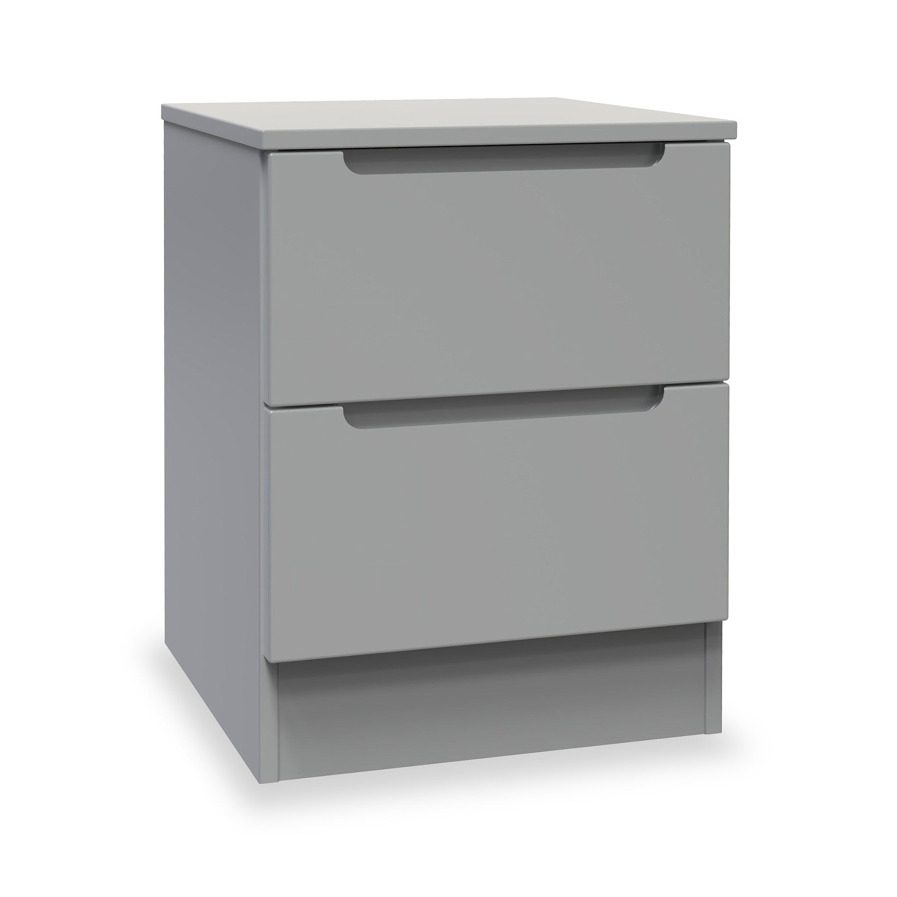 Henshaw 2 Drawer Bedside Table Dusk Grey from Roseland Furniture