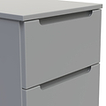 Henshaw 2 Drawer Bedside Table Dusk Grey from Roseland Furniture