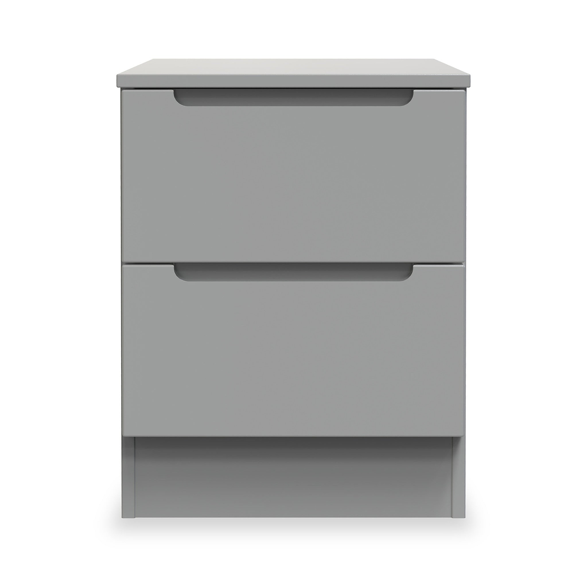 Henshaw 2 Drawer Bedside Table Dusk Grey from Roseland Furniture