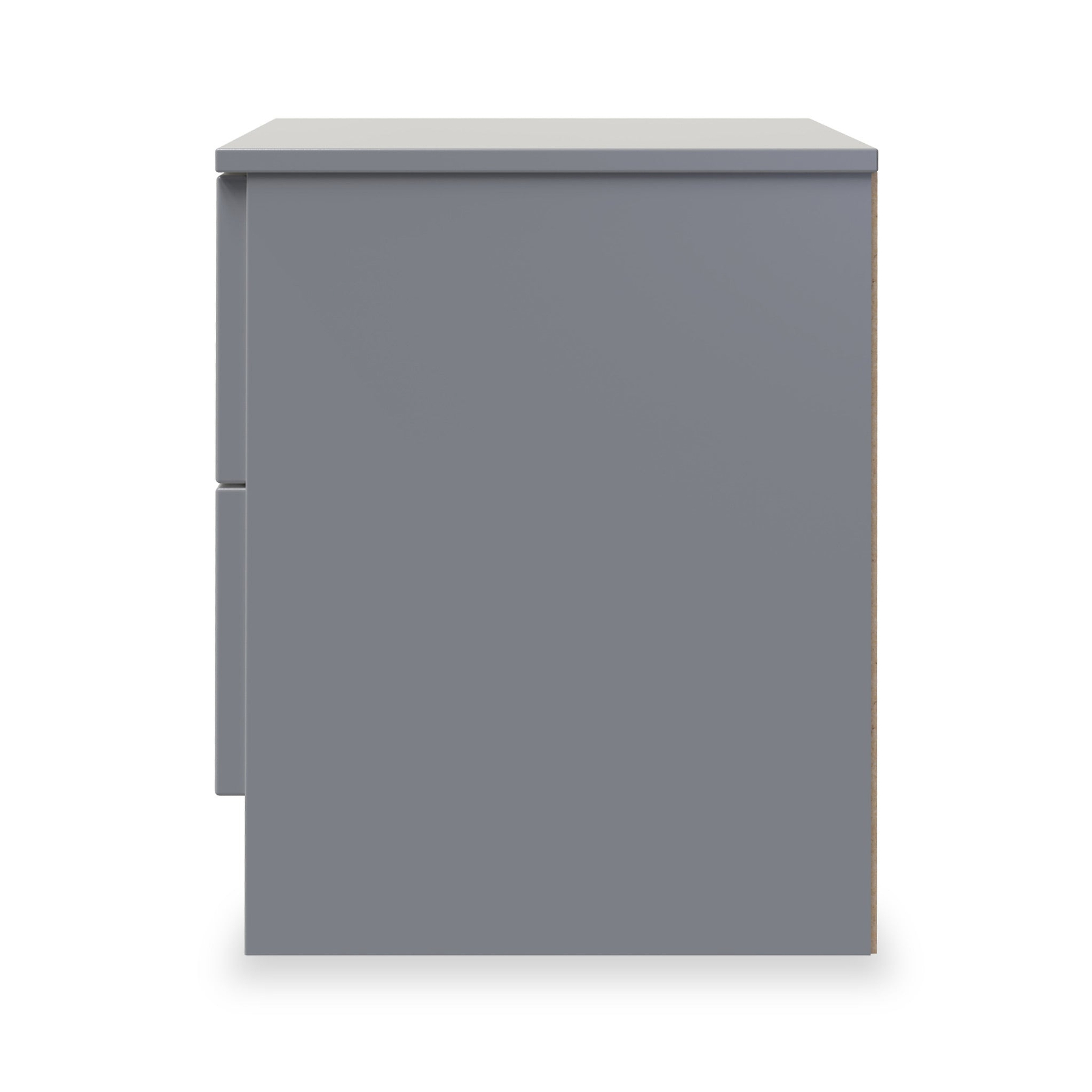 Henshaw 2 Drawer Bedside Table Dusk Grey from Roseland Furniture