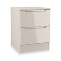 Henshaw Cashmere 2 Drawer Bedside Table from Roseland Furniture