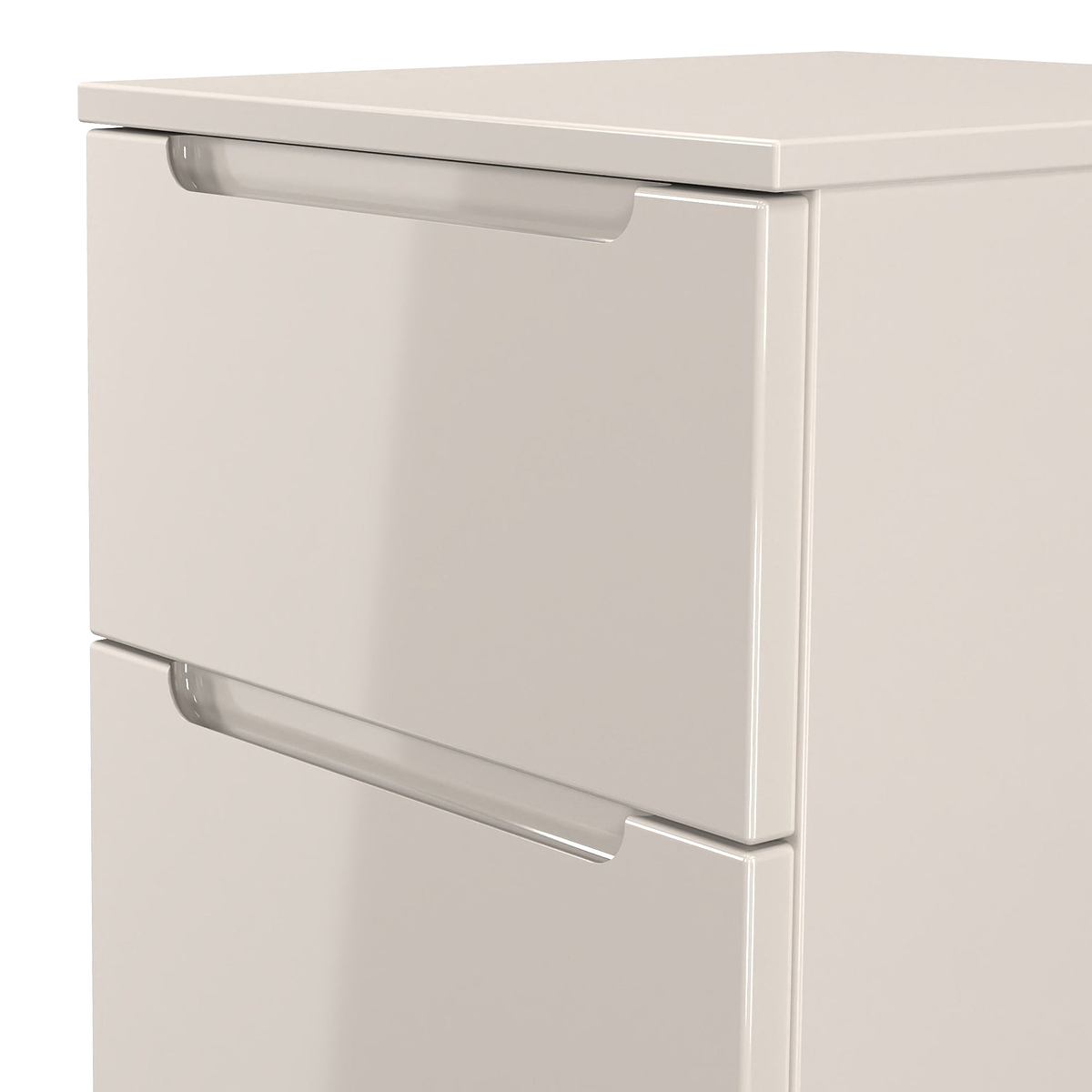 Henshaw Cashmere 2 Drawer Bedside Table from Roseland Furniture