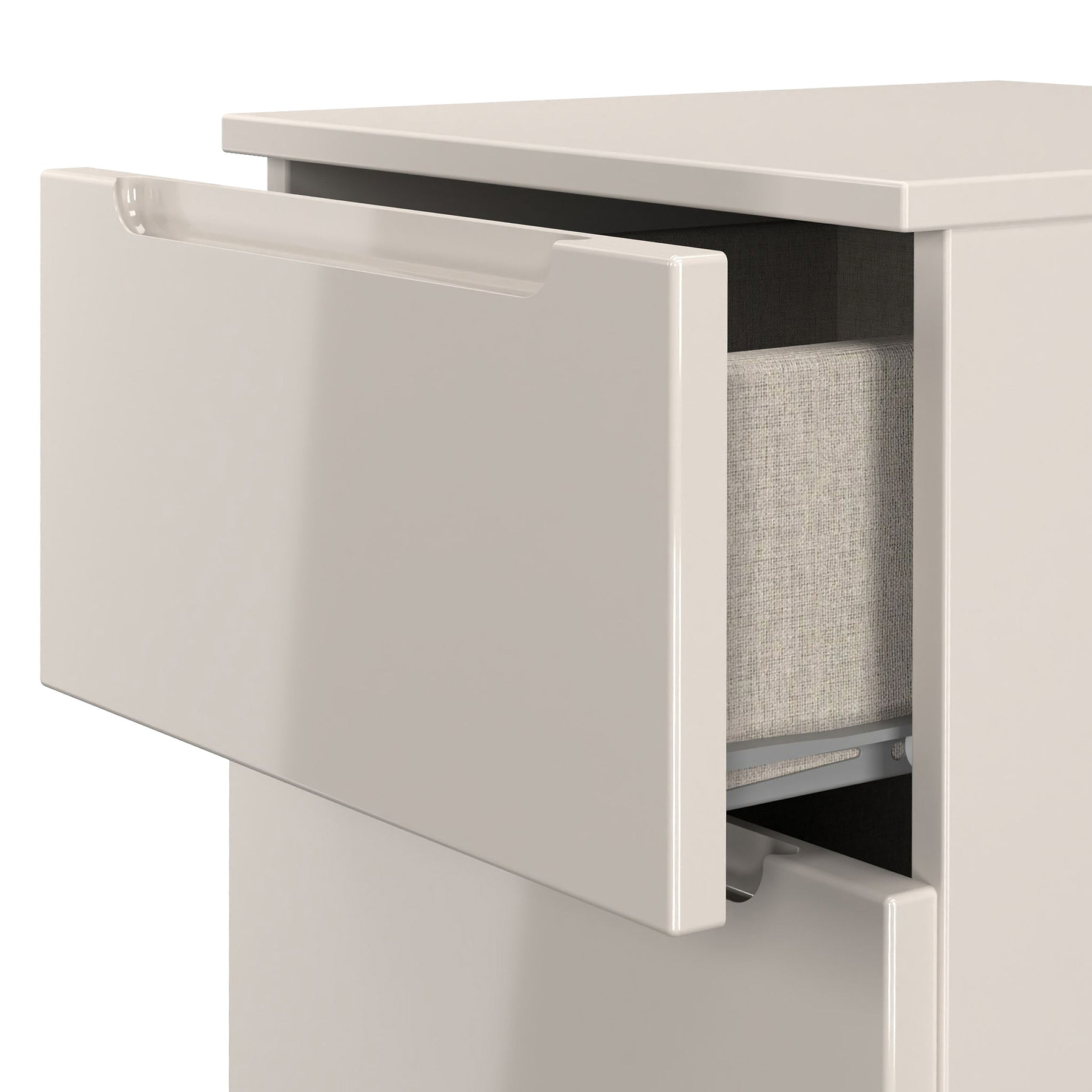 Henshaw Cashmere 2 Drawer Bedside Table from Roseland Furniture