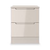 Henshaw Cashmere 2 Drawer Bedside Table from Roseland Furniture