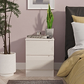Henshaw Cashmere 2 Drawer Bedside Table from Roseland Furniture