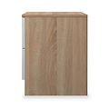 Henshaw 2 Drawer Bedside Table White Oak from Roseland Furniture