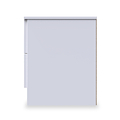 Henshaw 2 Drawer Bedside Table White from Roseland Furniture