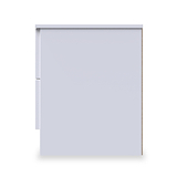 Henshaw 2 Drawer Bedside Table White from Roseland Furniture