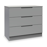 Henshaw 3 Drawer Chest Dusk Grey from Roseland Furniture