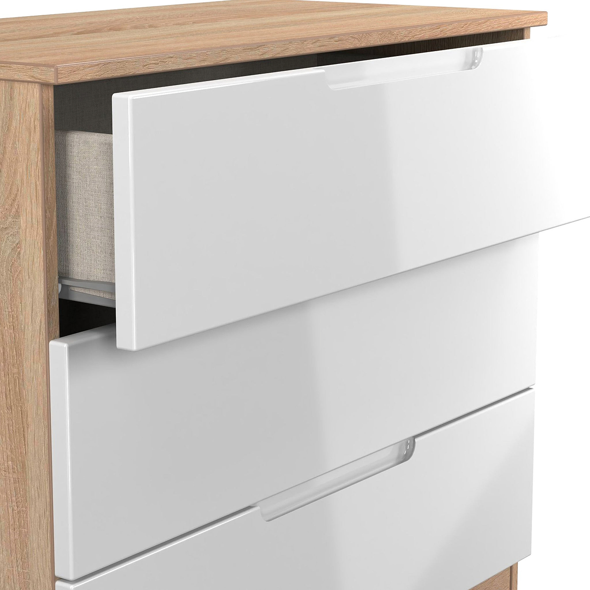 Henshaw 3 Drawer Chest White Oak from Roseland Furniture